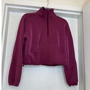 Lululemon Cropped Scuba Half Zip - Magenta Size 4